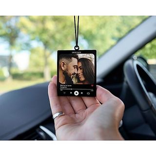 Acessório Personalizado para Retrovisor | Foto + Frase | Presente Criativo | Personalizado com Sua Foto