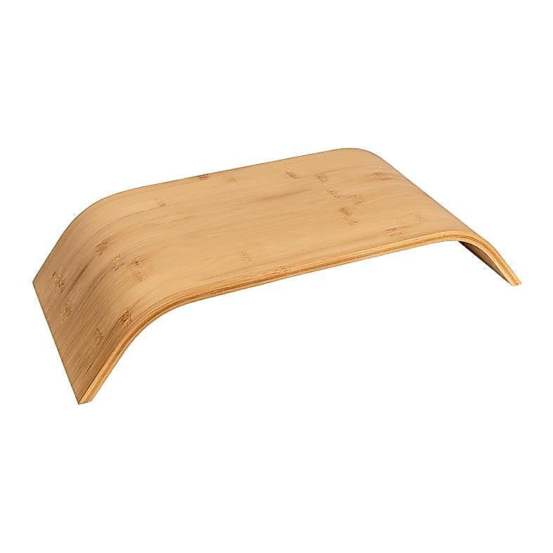 Base em Arco Para Monitor Zinnia, Com Elevacao, Bambu, ZNO-ARC-NT