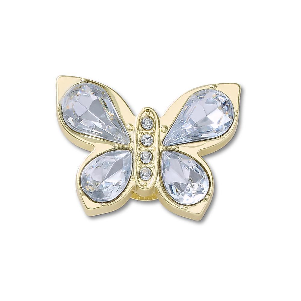 Jibbitz™ Borboleta Dourada Com Gemas Único