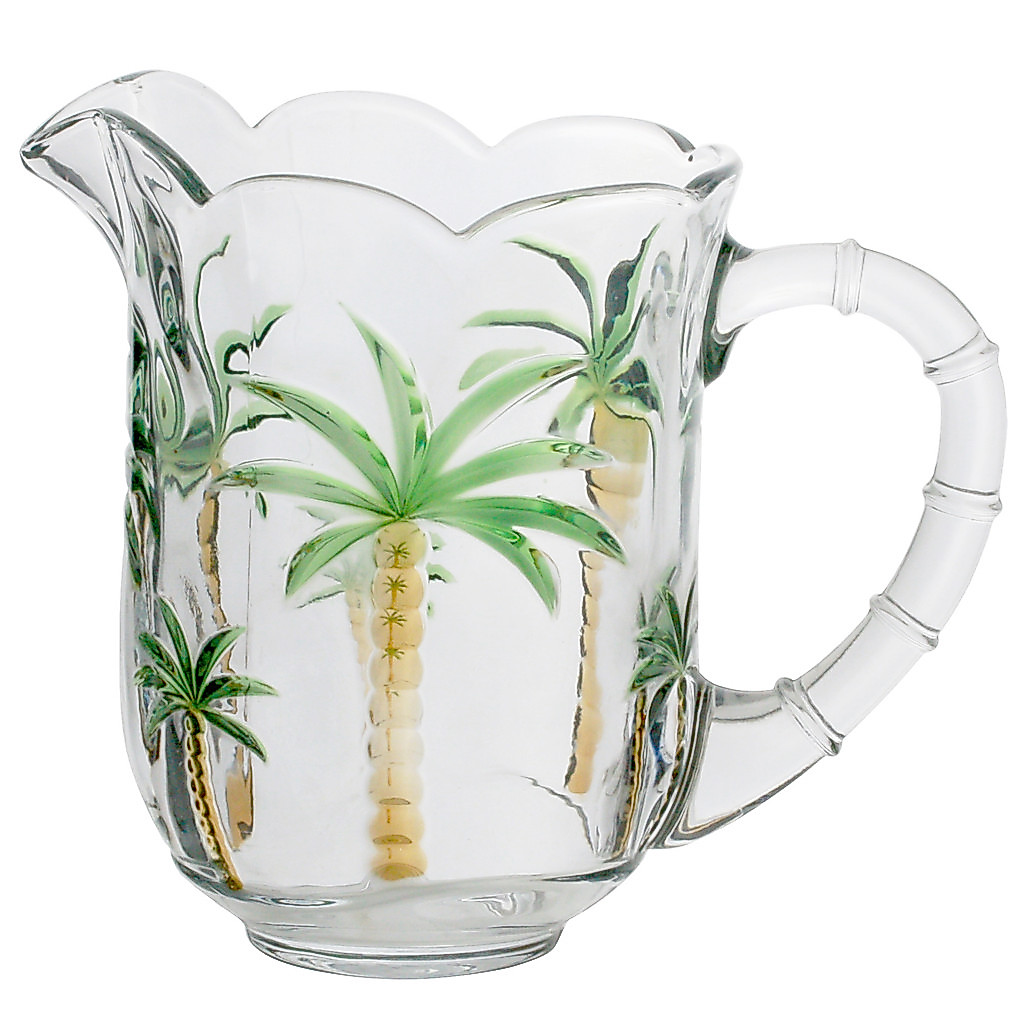 Suqueira, Conjunto Jarra com 6 Taças de Cristal Palm Hand Painting 1,3L/240ml - Lyor · foto 2