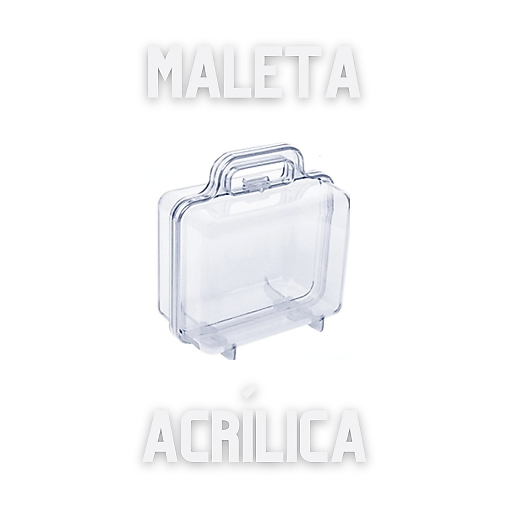Kit 5 Maleta Maletinha Acrilica Cristal Lembrancinha Para Aniversario Prenda Criança novo Quermesse · foto 2