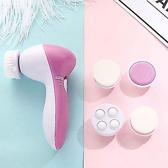 Massageador Facial 5 Em 1 Limpeza Rosto 5 Funçoes