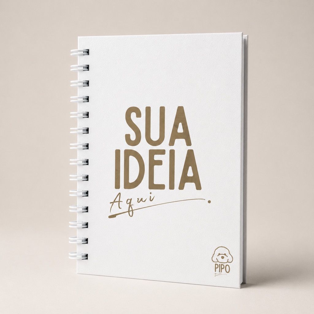 Caderno A5 Personalizado Capa dura (Sketch Book e Caderno de Anotações)