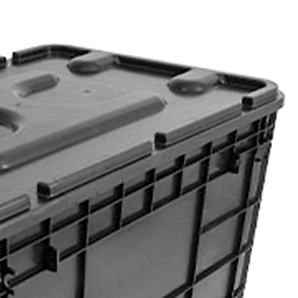 Caixa Organizadora Tampa e Puxador Preto 372L Lar Plásticos · foto 2