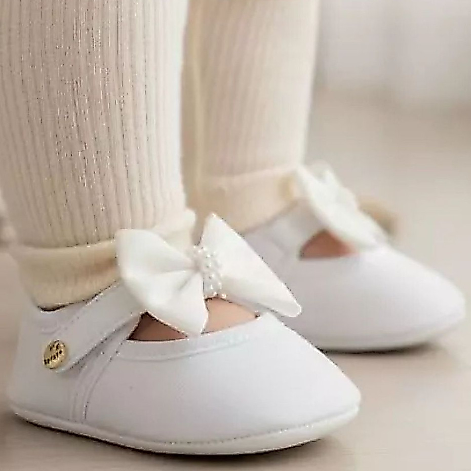 Sapatinho Sapatilha De Bebê Menina Batizado