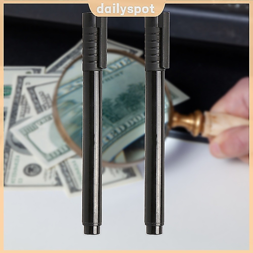 2pcs Detector De Tinta Leve Mini Caneta Testadora De Notas Para Euro Libra [dailyspot.br]