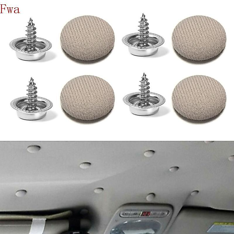 Fwa Clipes Fixadores Teto Para Carro, 10 Peças, Conjunto Rebites Interno Automóveis, Retentor Pressão