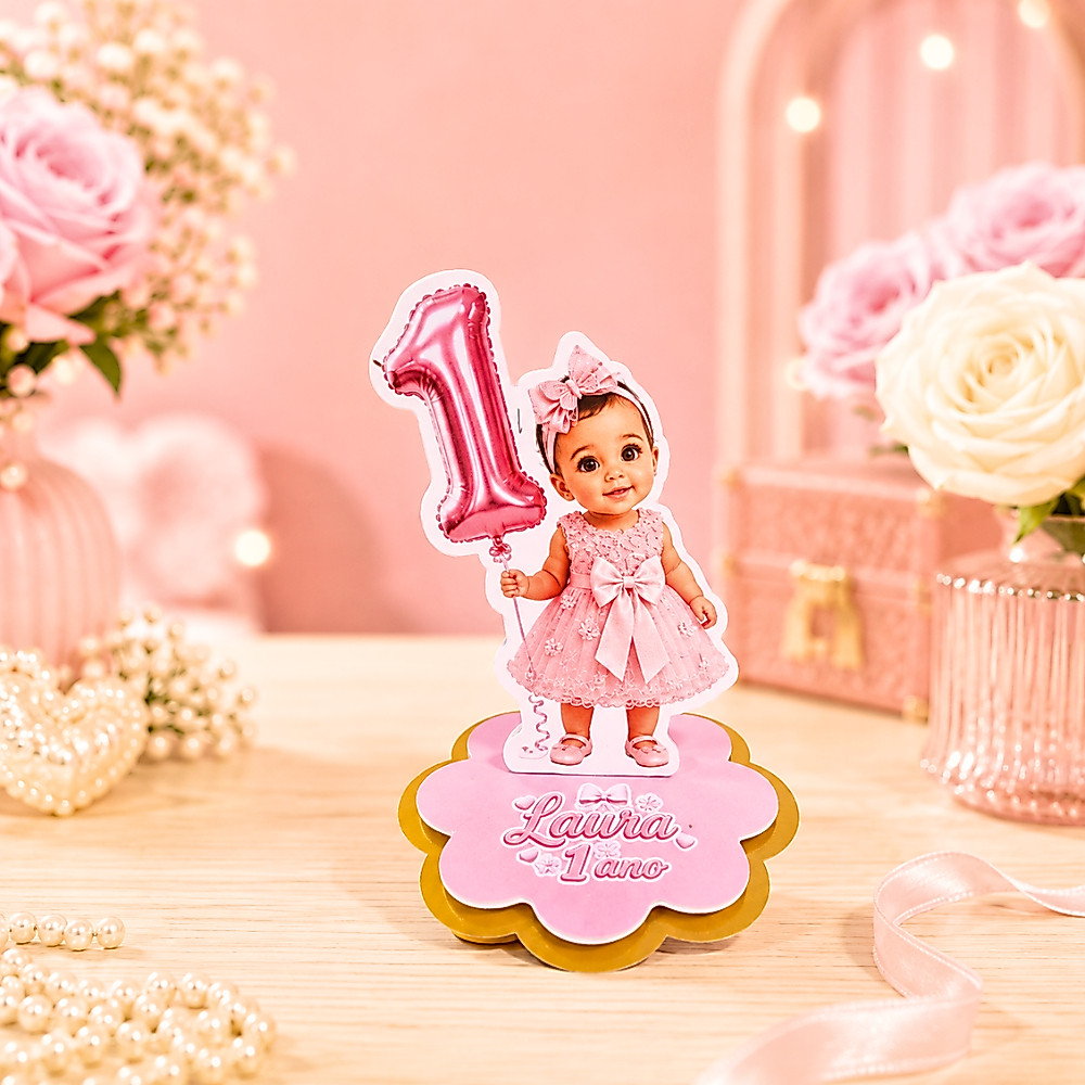 Aplique Mascotinho IA Duplo 3D 5x5 personalizado para Lembrancinha latinha caixinha acrílica