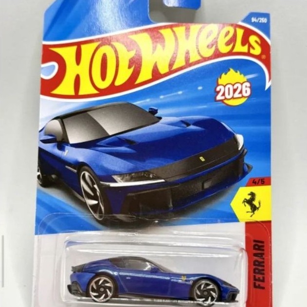 Hotwheels  - Ferrari 12 Cilindri Azul
