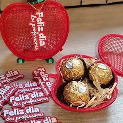 Lembrancinha Dia dos Professores Maça Presente Docinhos Kit