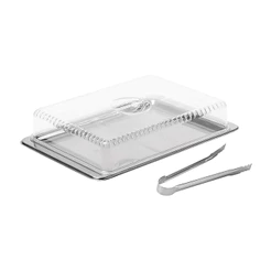 Kit Porta Frios Átina 19 x 28 x 7,2 cm 3 Peças - Aço Inoxidável Brinox - 1413/100