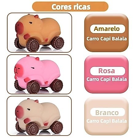 Brinquedo Anti Estresse Capivara Squishy Olhos Grandes E Capivara Anti Estresse Emborrachado