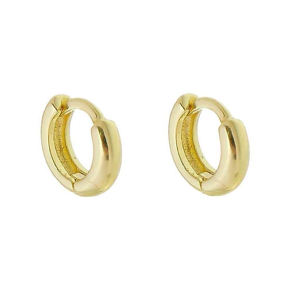 BRINCO ARGOLINHA LALA P FOLHEADO A OURO 18K