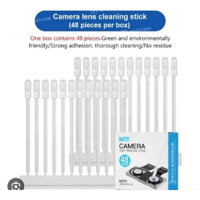 Kit Limpeza Câmera Celular Lente Dust Removal Stick 48 Peças Profissional