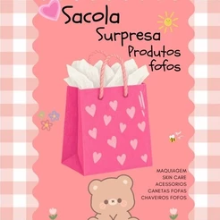 Sacola surpresa de produtos fofos
