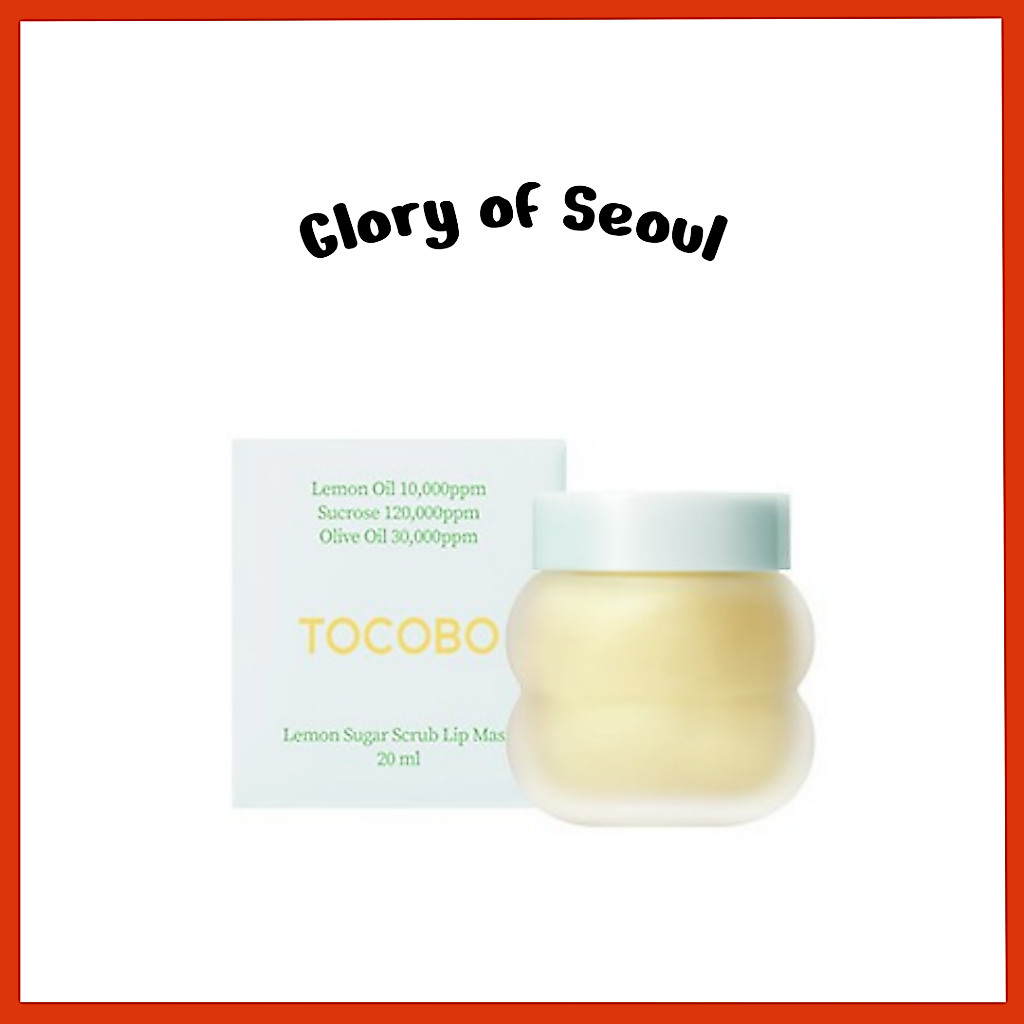 [Novo] TOCOBO Máscara Para Os Lábios Com Esfoliante De Açúcar Limão, 20ml
