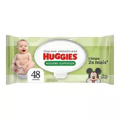 Toalha Umedecida Huggies Higiene Superior 48 Unidades