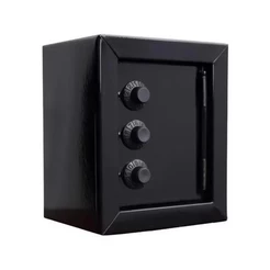 Mini Cofre Preto FERCAR com Segredo - Proteção com Segredo Numérico e Manual de Troca