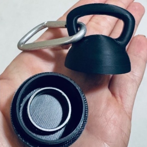 Chaveiro Kettlebell 3D Porta Aliança ou Pré treino, Creatina