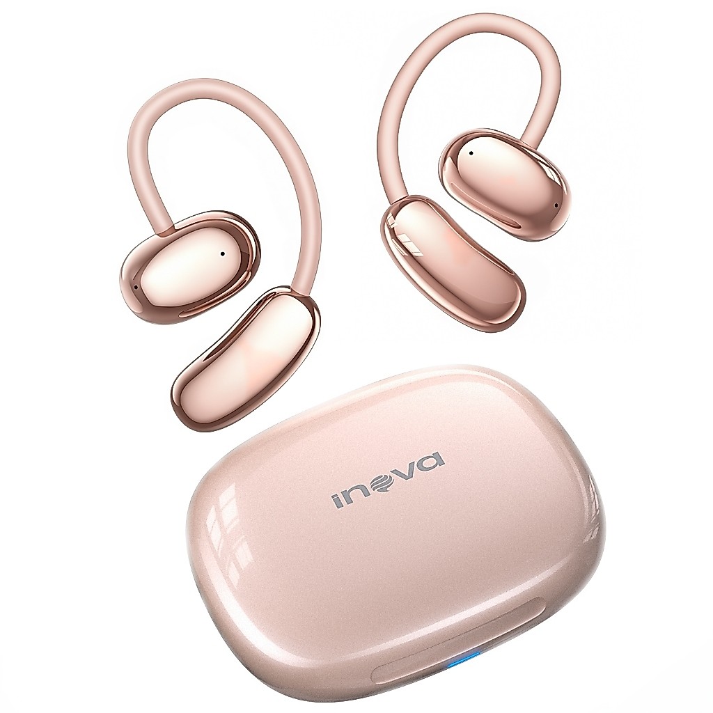 INOVA Fones de ouvido Bluetooth6.0 HiFi 3D surround earhook confortável bateria de longa duração  resistentes ao suor