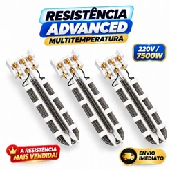 Resistência Top Jet e Advanced 220/7500w e Bella Ducha 220v/6800w Multitemperatura