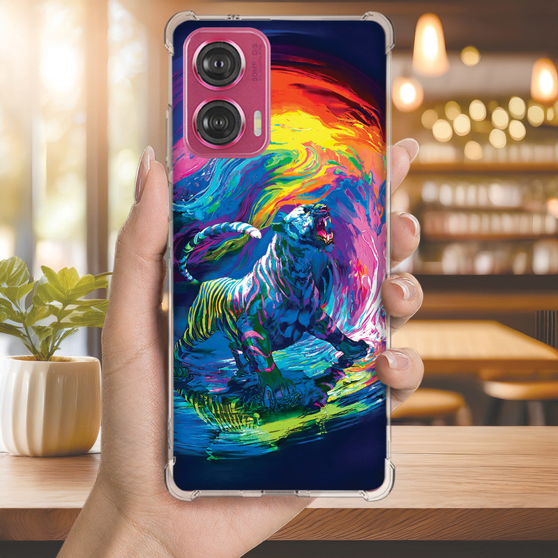 Capa Capinha MOTO G50 G42 G41 G35 G34 G32 G31 G24 G23 Anti-impacto Personalizada bichinho TIGRE owl (4098)