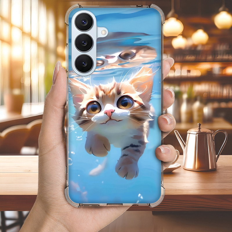 Capinha Capa (3436) GATO CUTE GATINHO para GALAXY A20,A16,A15,4G,5G,A14,A13,A12,A11,A10S,A10,A03S,A06,A05S,A05,A04S