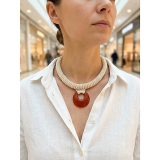 colar de croche,maxi colar em croche,colar feminino