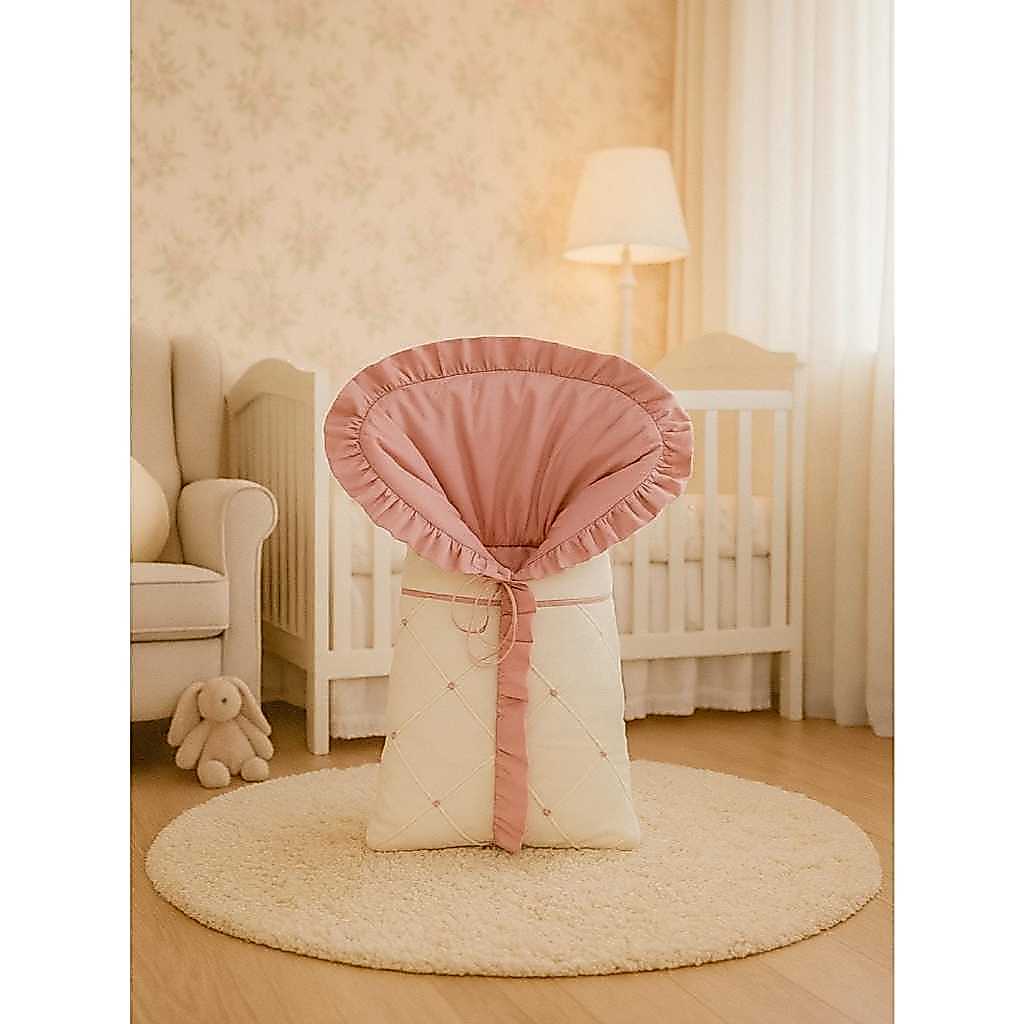 Saco Carregar Bebê Menino 100% Algodão - Porta Bebê Dormir Bordado Azul bebe e branco 100% Algodão Azul Saquinho Bebe