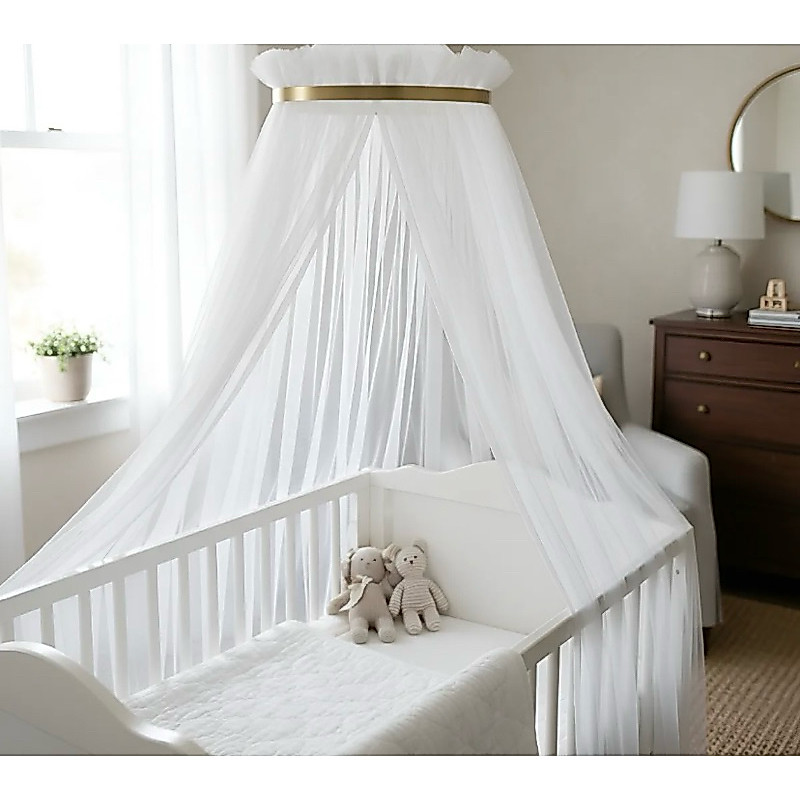 kit Dossel liso mosquiteiro quarto de bebê menina (o)