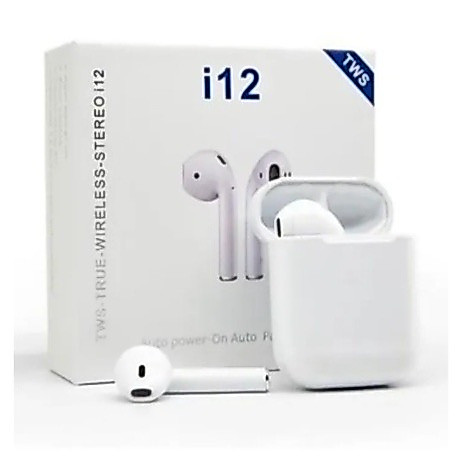 Fone de Ouvido Sem Fio i12 Tws Bluetooth Com Touch Bluetooth 5.0