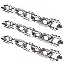 Corrente Elo Curto Soldada 5,0mm (3/16") Galvanizada - Selecione a quantidade de metros