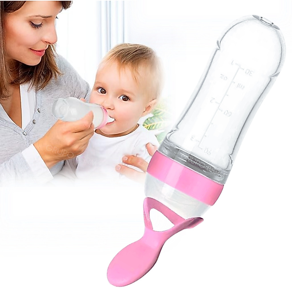 Colher Dosadora Mamadeira Bebe 6 Meses Menino Menina papinha vitamina sopas introdução alimentar