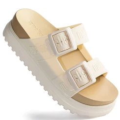 Sandália Melissa Feminina Cozy M-lover Platform Original 35977 Bege
