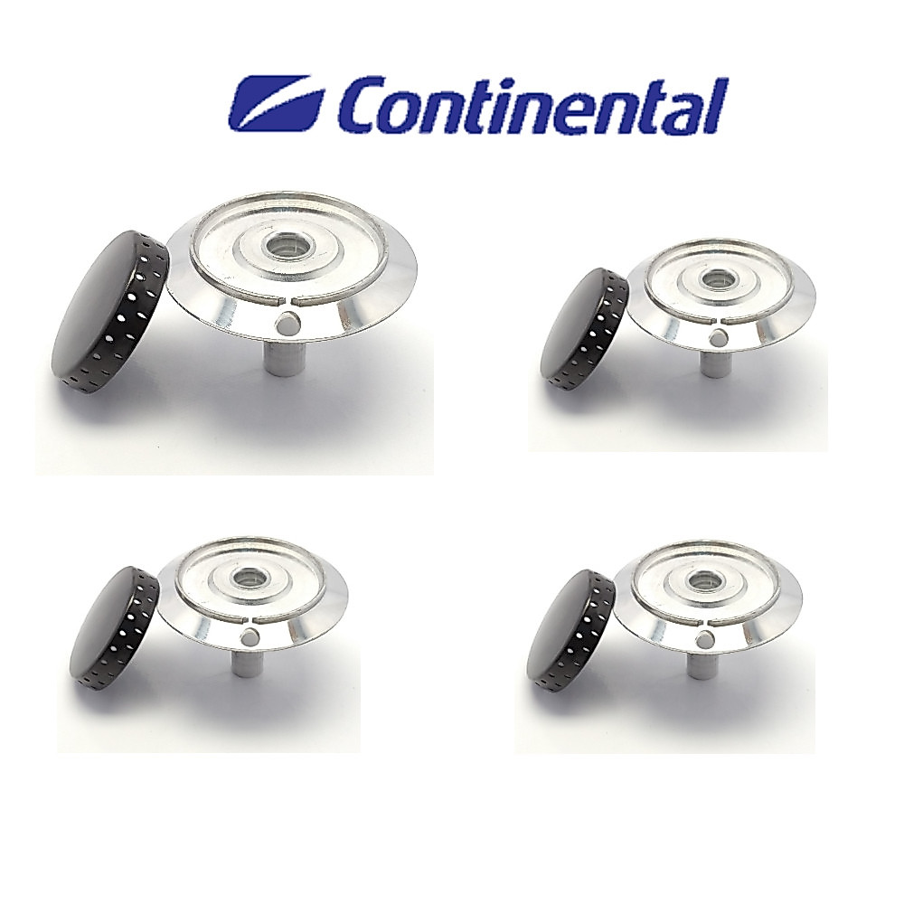 Kit 4 Boca Fogão Continental Splendido 1 Grande + 3 Pequenos