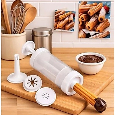 OFERTA Máquina de Modelar e Rechear Churros Caseiro Manual Fácil de usar NITRON