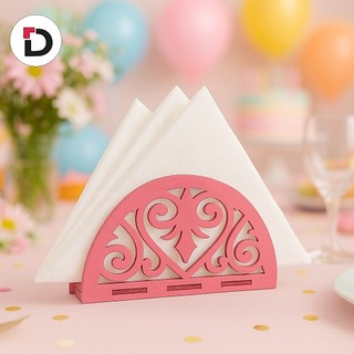 Kit Com  Porta Guardanapo ARABESCO Decoração Festa Casamento em Madeira MDF / Lembrancinha - Decorativa - Centro Mesa