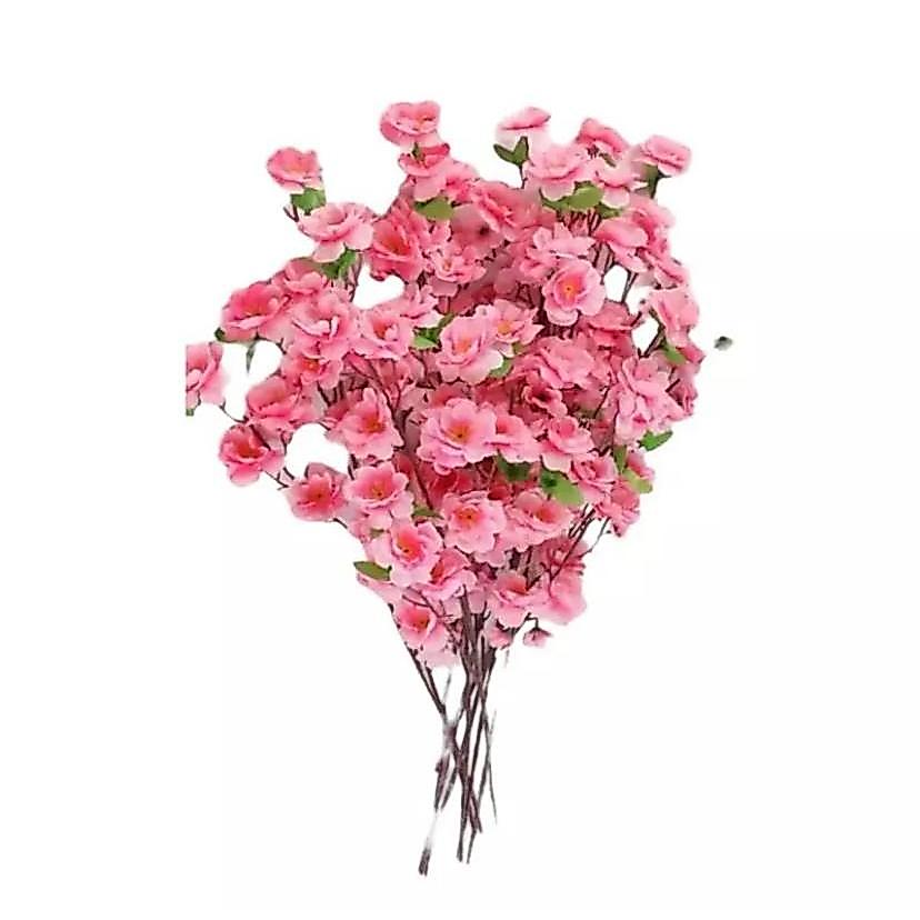 Kit 100 Galhos Flor De Pessegueiro Cerejeira ROSA ou BRANCO Artificial 43cm- Decoração Arranjo