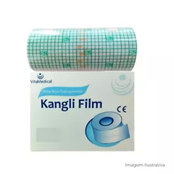 Curativo Impermeável Transparente l Rolo De Filme Para Proteção Fixação Barreira Kangli Film - VitaMedical 10 CmX 1Metro