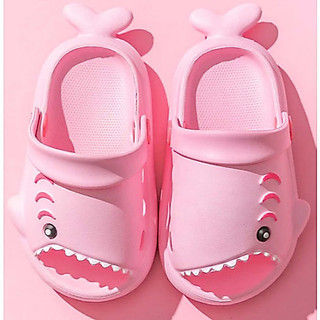 Chinelos de tubarão fofos da moda para crianças chinelos de eva de fundo grosso -ele.br