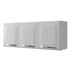 Armário Suspenso Cozinha Itatiaia Rose 105cm Aço 3 Portas Design Moderno