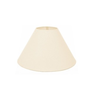 Cúpula para Abajur Cônica Valentina Luz – Acabamento Impecável, Tecido Bege/Algodão Crú 15x30