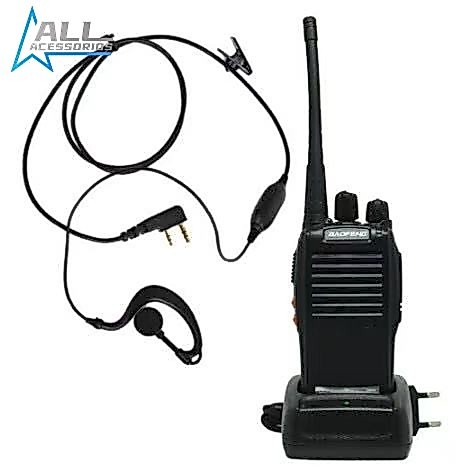 Fone De Ouvido Ppt Original Para Rádio Baofeng Com Microfone Dual Band Comunicador Walkie Talkie Uv-5r Bf-777s Uv-6