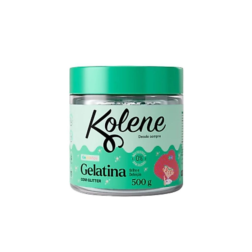 Gelatina Capilar Kolene Com Glitter Cachinhos 500g