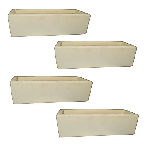 Kit 4 Jardineiras De Planta 37x15 Floreira Polietileno