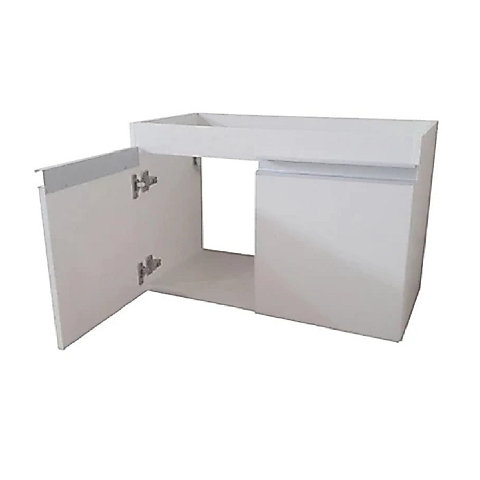 Gabinete Banheiro 75 CM Armário Banheiro Lavanderia  Em MDF Branco ou  Preto Envio Montado