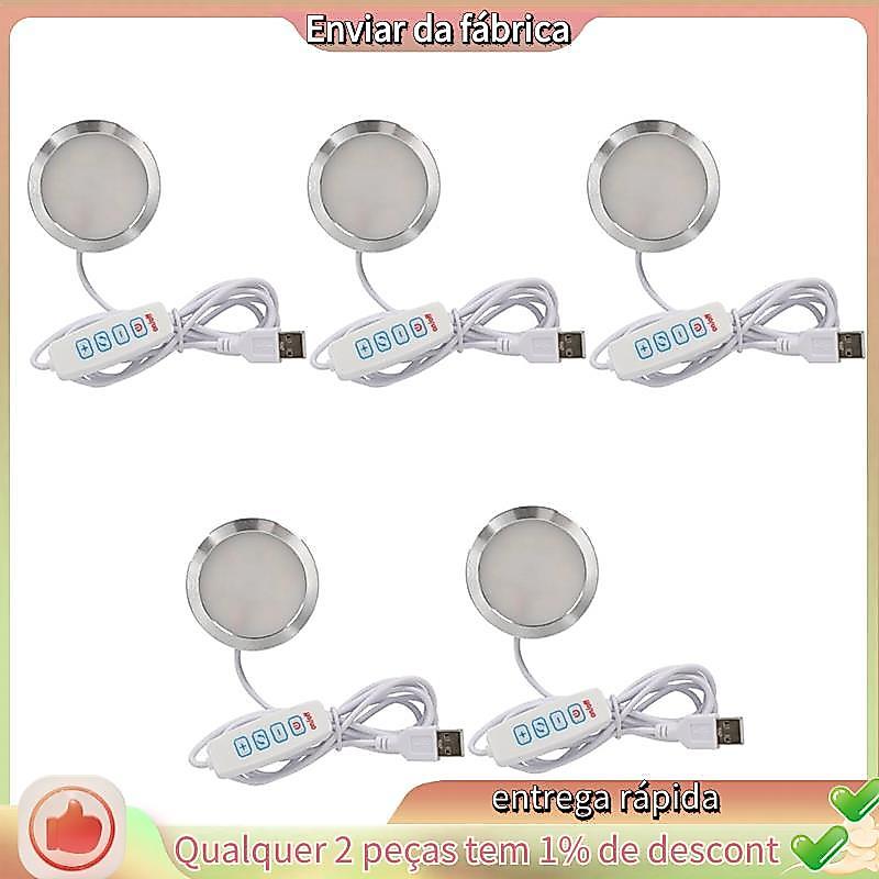 5 Pcs Kit De Lâmpada LED 5pcs Peças De Impressora 3D Hardware Modelo DIY Luz Branca/Fria/Quente Ajustável Para Sobressal