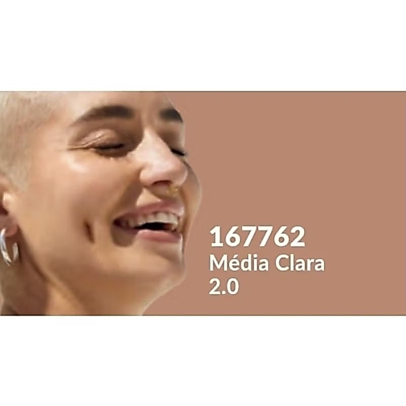 Renew Protetor Solar FPS 50 com Ácido Hialurônico Efeito Matiticante Cor MÉDIA CLARA 2.0 - Avon 40g