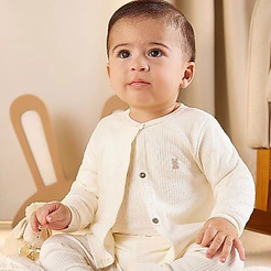 Casaco Cardigan infantil Bebê, Várias cores Lisas unissex, RN ao G, Kiko baby