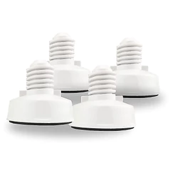 Kit 4 Pé Nivelador Para Lavadora Electrolux Ltd09 Ltd11 Lac12